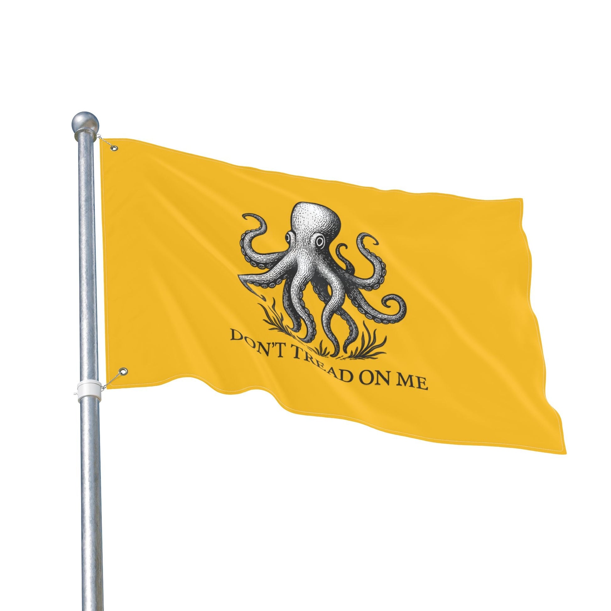 Don't Tread On Me Octopus Flag — Double - Sided Nautical Liberty Banner - Fair Winds Clothing