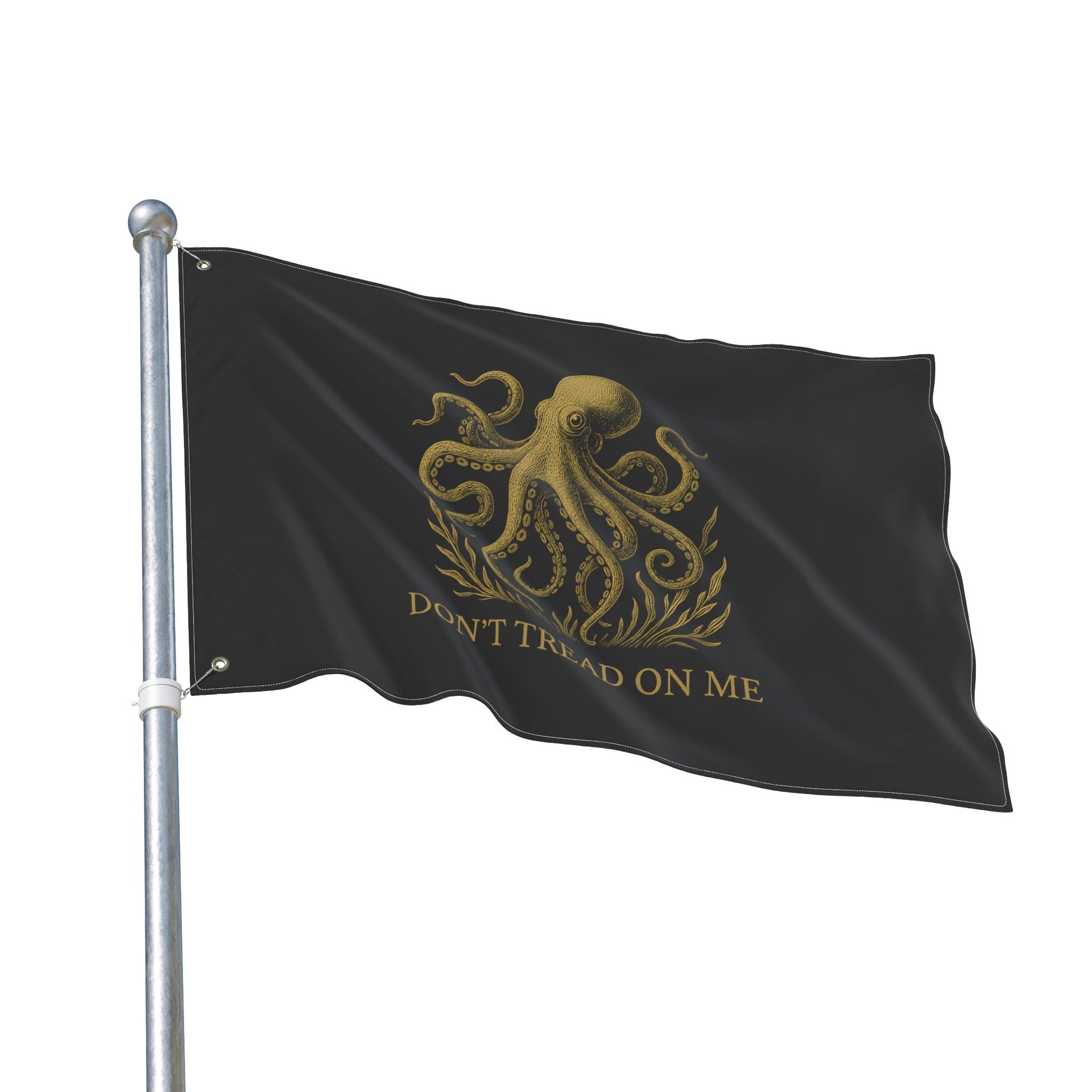 Don't Tread On Me Octopus Flag — Double - Sided Nautical Liberty Banner - Fair Winds Clothing