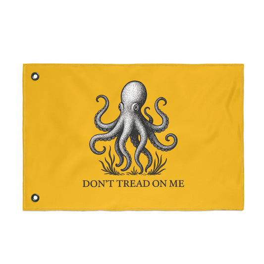 Don't Tread On Me Octopus Flag — Double - Sided Nautical Liberty Banner - Fair Winds Clothing