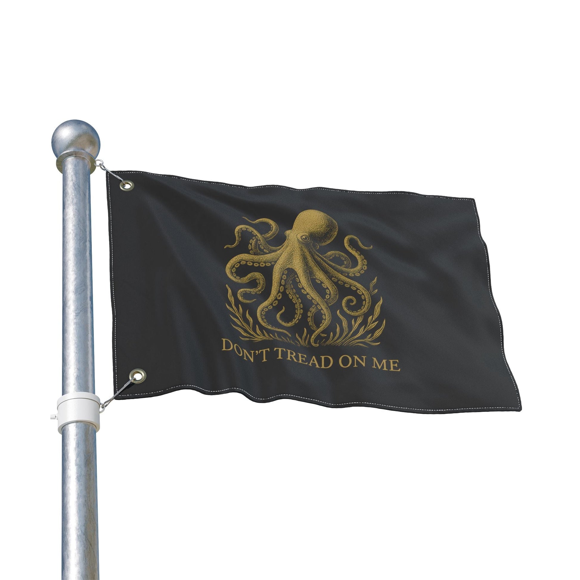 Don't Tread On Me Octopus Flag — Double - Sided Nautical Liberty Banner - Fair Winds Clothing