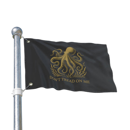 Don't Tread On Me Octopus Flag — Double - Sided Nautical Liberty Banner - Fair Winds Clothing
