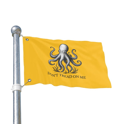 Don't Tread On Me Octopus Flag — Double - Sided Nautical Liberty Banner - Fair Winds Clothing