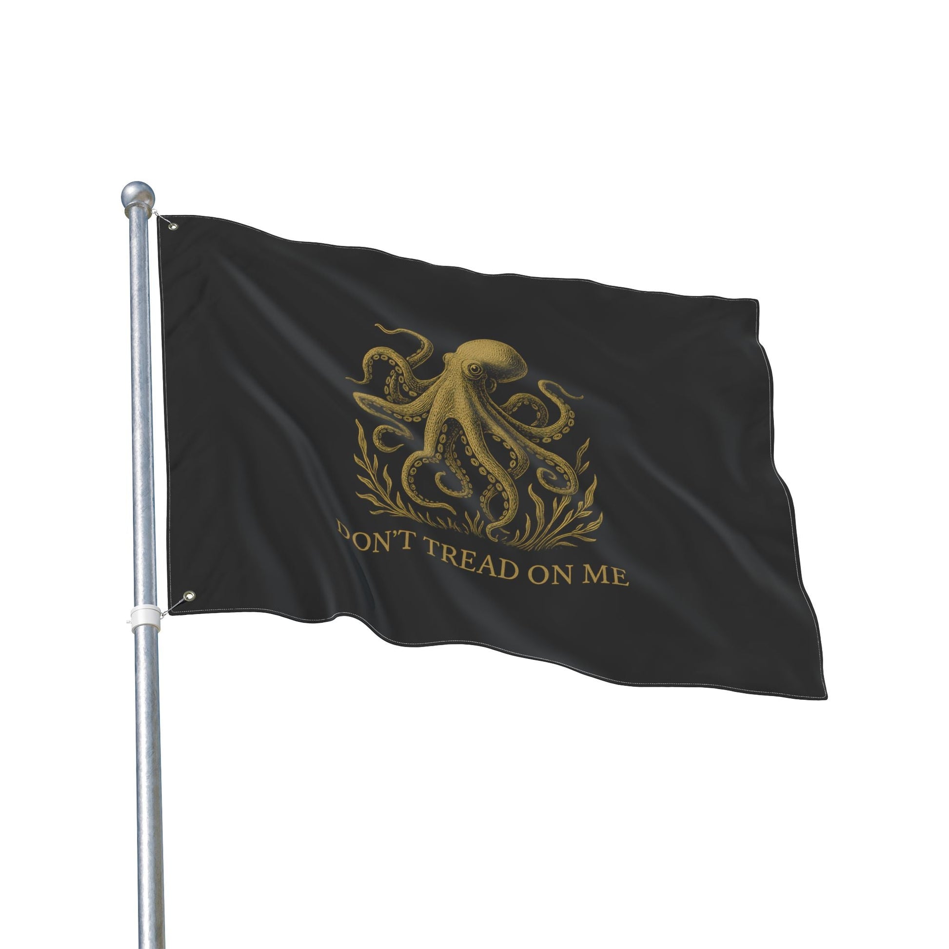 Don't Tread On Me Octopus Flag — Double - Sided Nautical Liberty Banner - Fair Winds Clothing