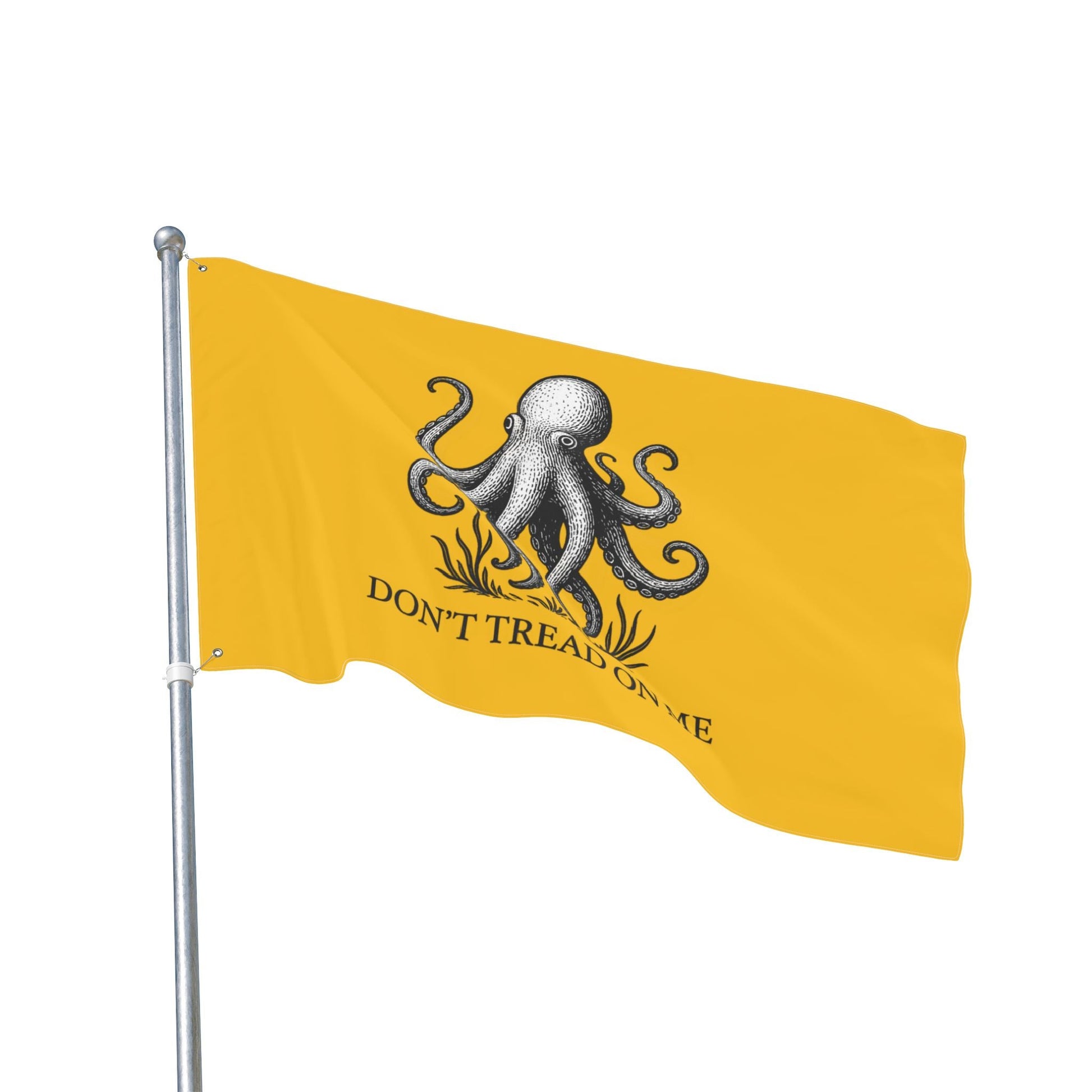 Don't Tread On Me Octopus Flag — Double - Sided Nautical Liberty Banner - Fair Winds Clothing
