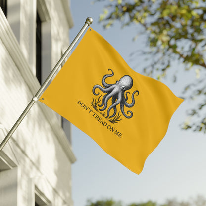 Don't Tread On Me Octopus Flag — Double - Sided Nautical Liberty Banner - Fair Winds Clothing