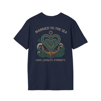 Married to the Sea – Celtic Nautical Heart & Anchor Design - Fair Winds Clothing