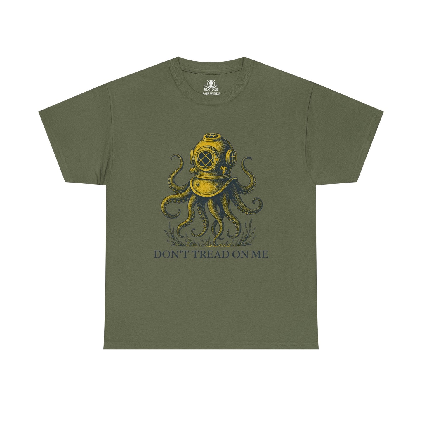 Navy Diver Tee - Don't Tread on Me Tee - Fair Winds Clothing