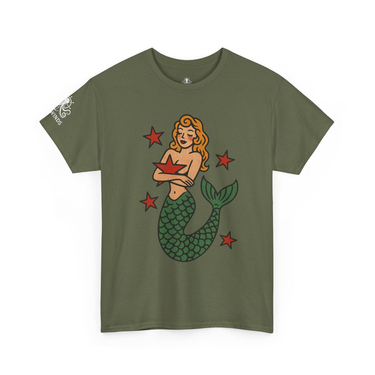 Sailor Tattoo Tee Mermaid - Fair Winds Clothing