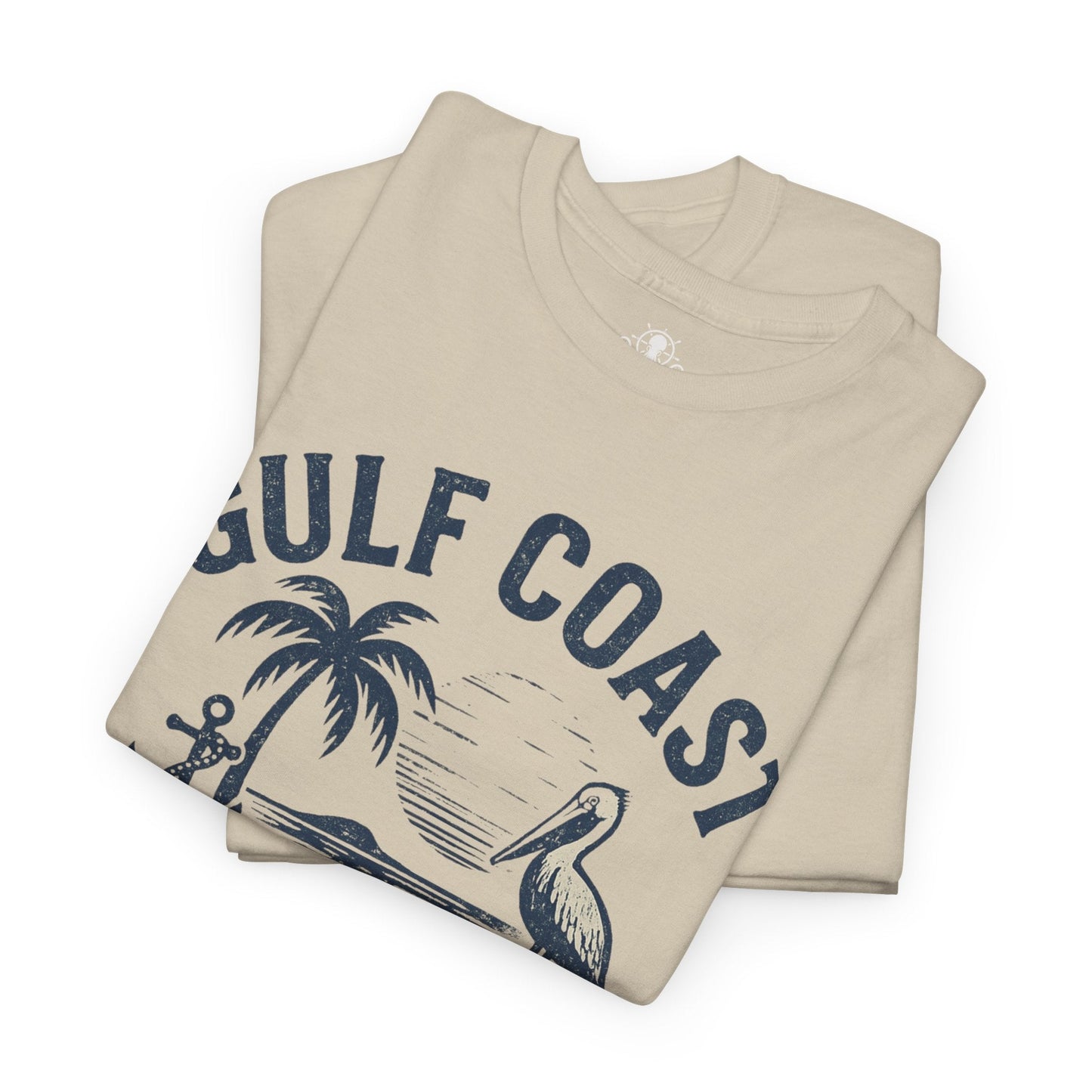Tee: Gulf Coast Born and Tide Raised Unisex Heavy Cotton - Fair Winds Clothing