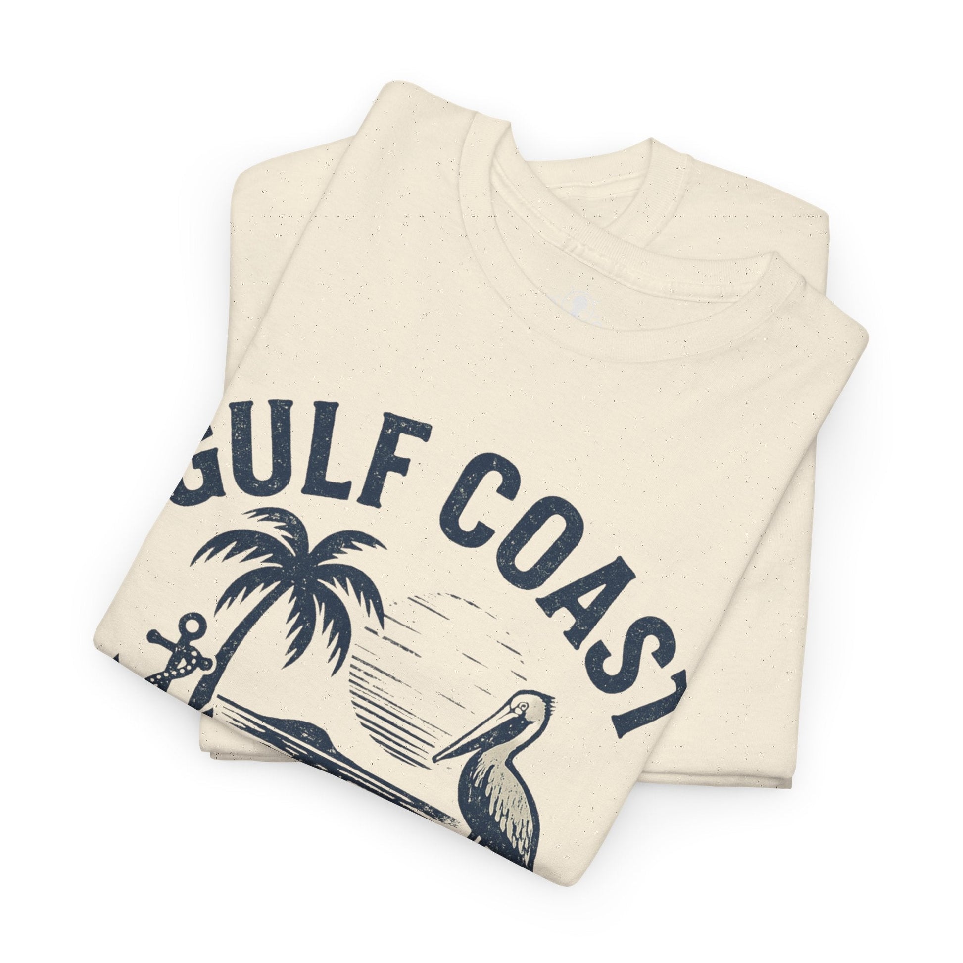 Tee: Gulf Coast Born and Tide Raised Unisex Heavy Cotton - Fair Winds Clothing