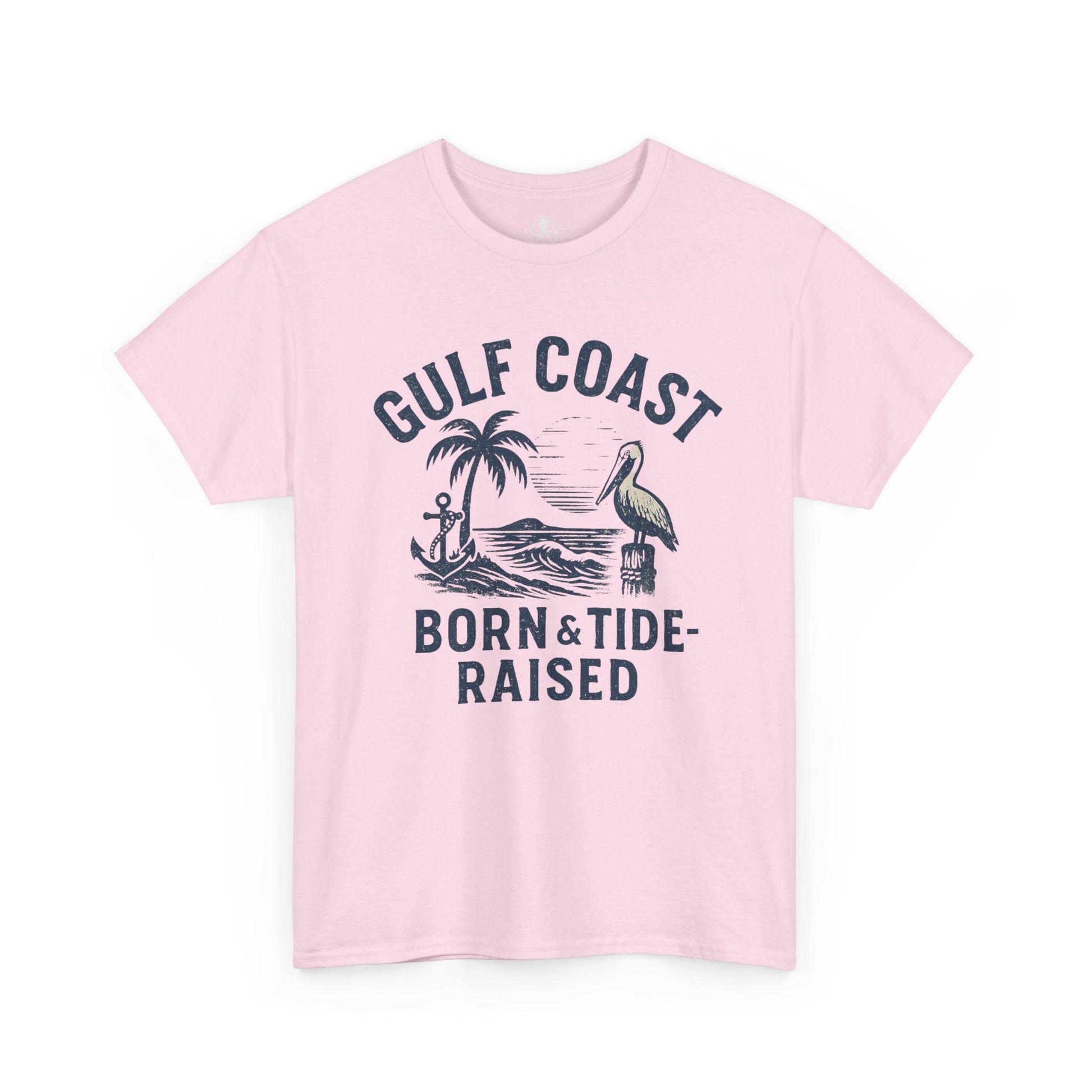 Tee: Gulf Coast Born and Tide Raised Unisex Heavy Cotton - Fair Winds Clothing