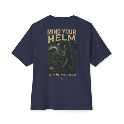 Unisex Tee - Mind Your Helm Nautical Graphic - Fair Winds Clothing